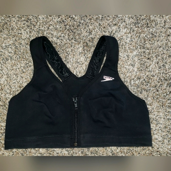 Speedo | Zipper Front Sports Bra - Picture 1 of 4